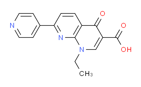 CAS No. 39883-41-5, 1-ethyl-4-oxo-7-(pyridin-4-yl)-1,4-dihydro-1,8-naphthyridine-3-carboxylic acid