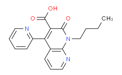 CAS No. 185540-15-2, 1-butyl-2-oxo-4-(pyridin-2-yl)-1,2-dihydro-1,8-naphthyridine-3-carboxylic acid