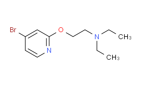 CAS No. 1142944-51-1, 2-((4-bromopyridin-2-yl)oxy)-N,N-diethylethan-1-amine