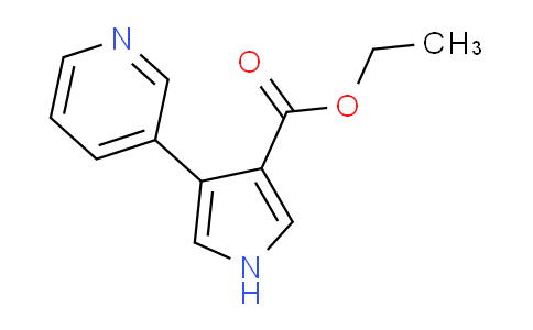 CAS No. 1188024-84-1, ethyl 4-(pyridin-3-yl)-1H-pyrrole-3-carboxylate