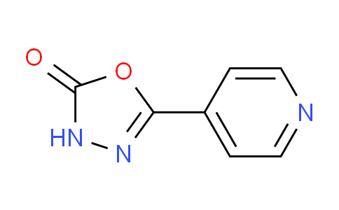 CAS No. 2845-82-1, 5-(pyridin-4-yl)-1,3,4-oxadiazol-2(3H)-one