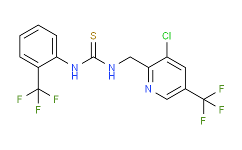 CAS No. 326815-15-0, 1-((3-chloro-5-(trifluoromethyl)pyridin-2-yl)methyl)-3-(2-(trifluoromethyl)phenyl)thiourea