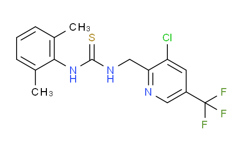 CAS No. 326815-16-1, 1-((3-chloro-5-(trifluoromethyl)pyridin-2-yl)methyl)-3-(2,6-dimethylphenyl)thiourea