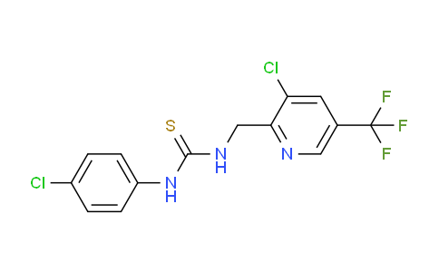 CAS No. 326815-11-6, 1-((3-chloro-5-(trifluoromethyl)pyridin-2-yl)methyl)-3-(4-chlorophenyl)thiourea