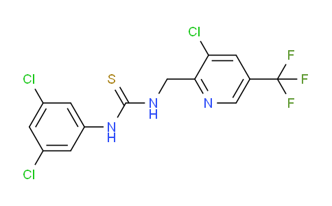 CAS No. 326815-12-7, 1-((3-chloro-5-(trifluoromethyl)pyridin-2-yl)methyl)-3-(3,5-dichlorophenyl)thiourea