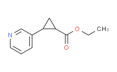 CAS No. 649766-32-5, ethyl 2-(pyridin-3-yl)cyclopropane-1-carboxylate