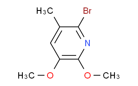 CAS No. 64837-91-8, 2-bromo-5,6-dimethoxy-3-methylpyridine