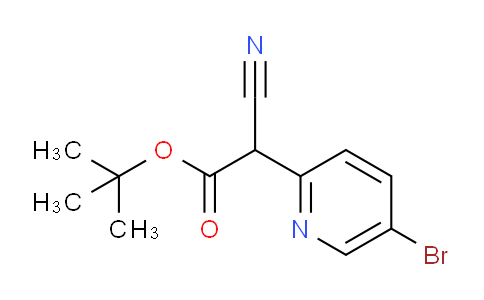 CAS No. 831203-34-0, tert-butyl 2-(5-bromopyridin-2-yl)-2-cyanoacetate