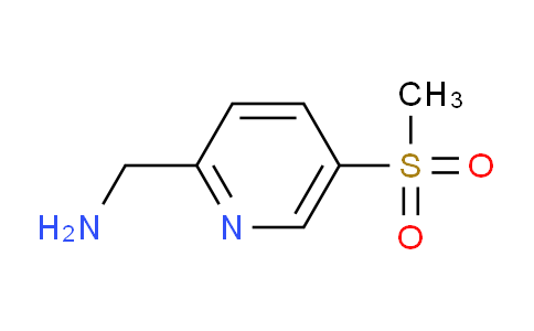 CAS No. 848185-40-0, (5-(Methylsulfonyl)pyridin-2-yl)methanamine