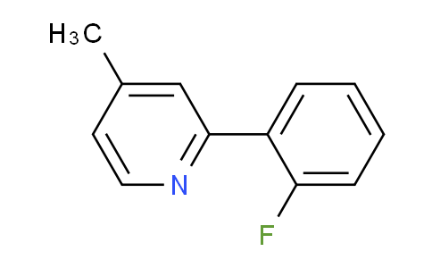 CAS No. 886444-12-8, 2-(2-fluorophenyl)-4-methylpyridine