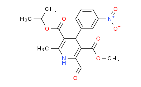 CAS No. 75530-60-8, 5-isopropyl 3-methyl 2-formyl-6-methyl-4-(3-nitrophenyl)-1,4-dihydropyridine-3,5-dicarboxylate