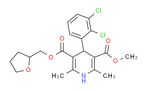 CAS No. 222988-56-9, 3-methyl 5-((tetrahydrofuran-2-yl)methyl) 4-(2,3-dichlorophenyl)-2,6-dimethyl-1,4-dihydropyridine-3,5-dicarboxylate