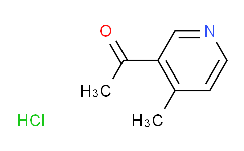 CAS No. 24476-58-2, 1-(4-methylpyridin-3-yl)ethan-1-one hydrochloride