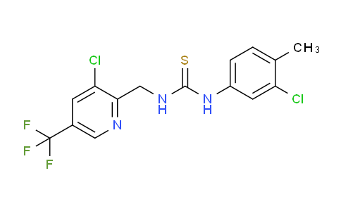 CAS No. 326815-22-9, 1-(3-chloro-4-methylphenyl)-3-((3-chloro-5-(trifluoromethyl)pyridin-2-yl)methyl)thiourea