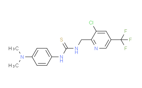 CAS No. 326815-26-3, 1-((3-chloro-5-(trifluoromethyl)pyridin-2-yl)methyl)-3-(4-(dimethylamino)phenyl)thiourea