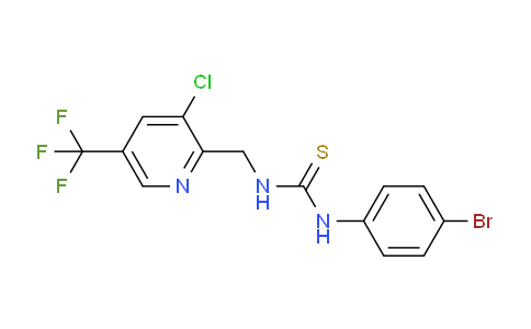 CAS No. 326815-33-2, 1-(4-bromophenyl)-3-((3-chloro-5-(trifluoromethyl)pyridin-2-yl)methyl)thiourea