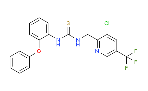 CAS No. 326815-41-2, 1-((3-chloro-5-(trifluoromethyl)pyridin-2-yl)methyl)-3-(2-phenoxyphenyl)thiourea