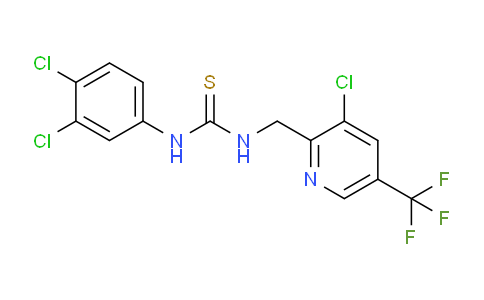 CAS No. 326815-43-4, 1-((3-chloro-5-(trifluoromethyl)pyridin-2-yl)methyl)-3-(3,4-dichlorophenyl)thiourea