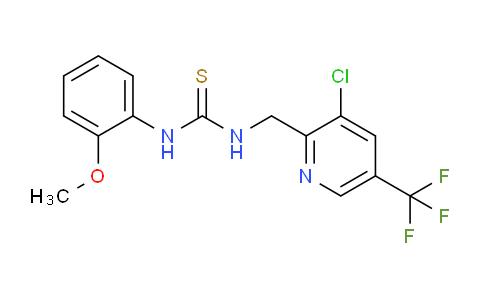 CAS No. 326815-44-5, 1-((3-chloro-5-(trifluoromethyl)pyridin-2-yl)methyl)-3-(2-methoxyphenyl)thiourea