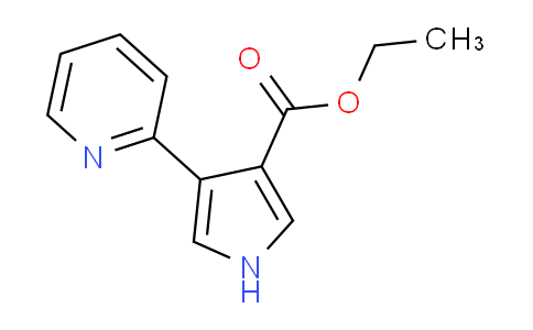 CAS No. 342025-71-2, ethyl 4-(pyridin-2-yl)-1H-pyrrole-3-carboxylate