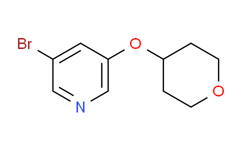 CAS No. 422557-23-1, 3-bromo-5-((tetrahydro-2H-pyran-4-yl)oxy)pyridine