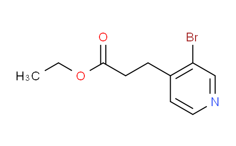 CAS No. 463303-98-2, ethyl 3-(3-bromopyridin-4-yl)propanoate