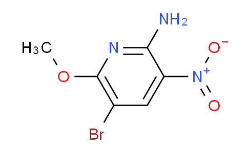 CAS No. 1017782-09-0, 5-Bromo-6-methoxy-3-nitro-pyridin-2-ylamine