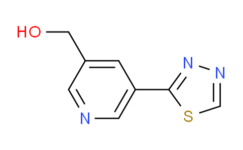 CAS No. 1346687-63-5, (5-(1,3,4-thiadiazol-2-yl)pyridin-3-yl)methanol