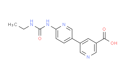CAS No. 1031428-69-9, 6'-(3-ethylureido)-[3,3'-bipyridine]-5-carboxylic acid