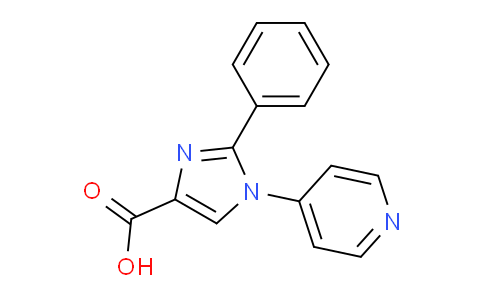 CAS No. 787563-21-7, 2-phenyl-1-(pyridin-4-yl)-1H-imidazole-4-carboxylic acid