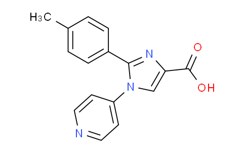 CAS No. 787563-31-9, 1-(pyridin-4-yl)-2-(p-tolyl)-1H-imidazole-4-carboxylic acid