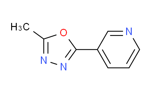 CAS No. 89546-87-2, 2-methyl-5-(pyridin-3-yl)-1,3,4-oxadiazole