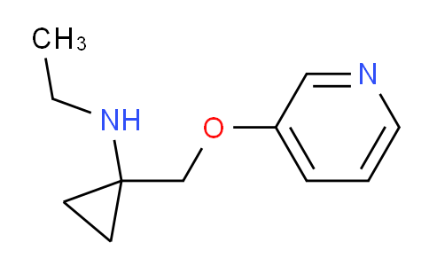 CAS No. 959957-74-5, N-ethyl-1-((pyridin-3-yloxy)methyl)cyclopropan-1-amine