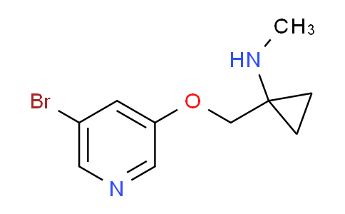 CAS No. 959957-78-9, 1-(((5-bromopyridin-3-yl)oxy)methyl)-N-methylcyclopropan-1-amine