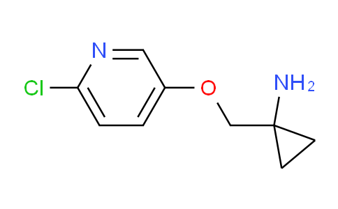 CAS No. 959957-87-0, 1-(((6-chloropyridin-3-yl)oxy)methyl)cyclopropan-1-amine