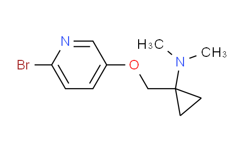 CAS No. 959908-45-3, 1-(((6-bromopyridin-3-yl)oxy)methyl)-N,N-dimethylcyclopropan-1-amine
