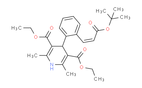 CAS No. 103890-79-5, diethyl (Z)-4-(2-(3-(tert-butoxy)-3-oxoprop-1-en-1-yl)phenyl)-2,6-dimethyl-1,4-dihydropyridine-3,5-dicarboxylate