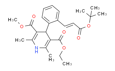 CAS No. 103890-81-9, 3-ethyl 5-methyl (E)-4-(2-(3-(tert-butoxy)-3-oxoprop-1-en-1-yl)phenyl)-2,6-dimethyl-1,4-dihydropyridine-3,5-dicarboxylate