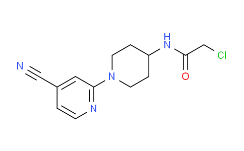 CAS No. 1065484-51-6, 2-chloro-N-(1-(4-cyanopyridin-2-yl)piperidin-4-yl)acetamide