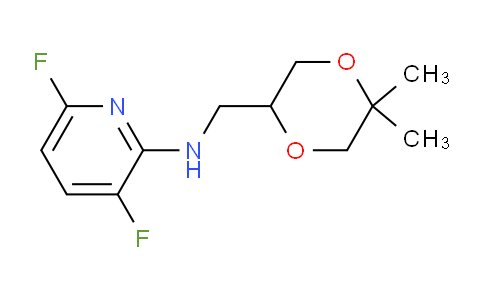 CAS No. 1270077-25-2, N-((5,5-dimethyl-1,4-dioxan-2-yl)methyl)-3,6-difluoropyridin-2-amine
