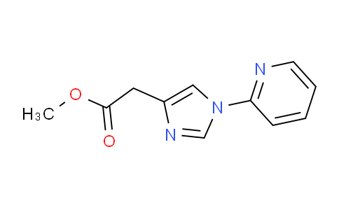 CAS No. 1334541-86-4, methyl 2-(1-(pyridin-2-yl)-1H-imidazol-4-yl)acetate