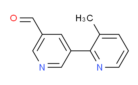 CAS No. 1346686-63-2, 3-methyl-[2,3'-bipyridine]-5'-carbaldehyde