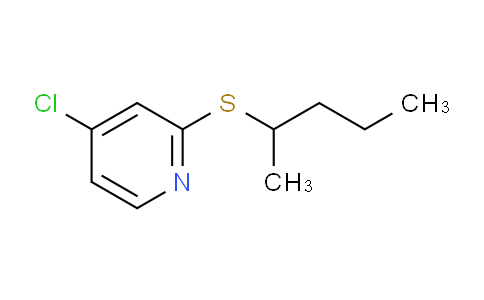 CAS No. 1346707-32-1, 4-chloro-2-(pentan-2-ylthio)pyridine