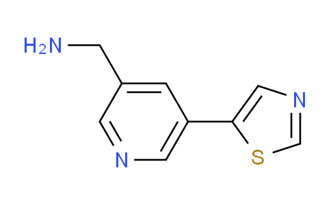 CAS No. 1346687-58-8, (5-(thiazol-5-yl)pyridin-3-yl)methanamine
