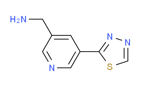 CAS No. 1346687-65-7, (5-(1,3,4-thiadiazol-2-yl)pyridin-3-yl)methanamine