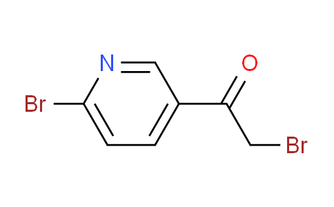 CAS No. 136592-20-6, 2-bromo-1-(6-bromopyridin-3-yl)ethan-1-one