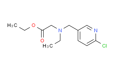 CAS No. 1420832-66-1, Ethyl 2-(((6-chloropyridin-3-yl)methyl)(ethyl)amino)acetate