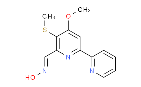 CAS No. 158792-24-6, (E)-4-methoxy-5-(methylthio)-[2,2'-bipyridine]-6-carbaldehyde oxime