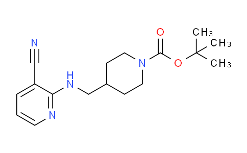CAS No. 939986-22-8, tert-butyl 4-(((3-cyanopyridin-2-yl)amino)methyl)piperidine-1-carboxylate