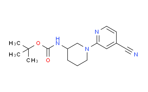 CAS No. 939986-28-4, tert-butyl (1-(4-cyanopyridin-2-yl)piperidin-3-yl)carbamate